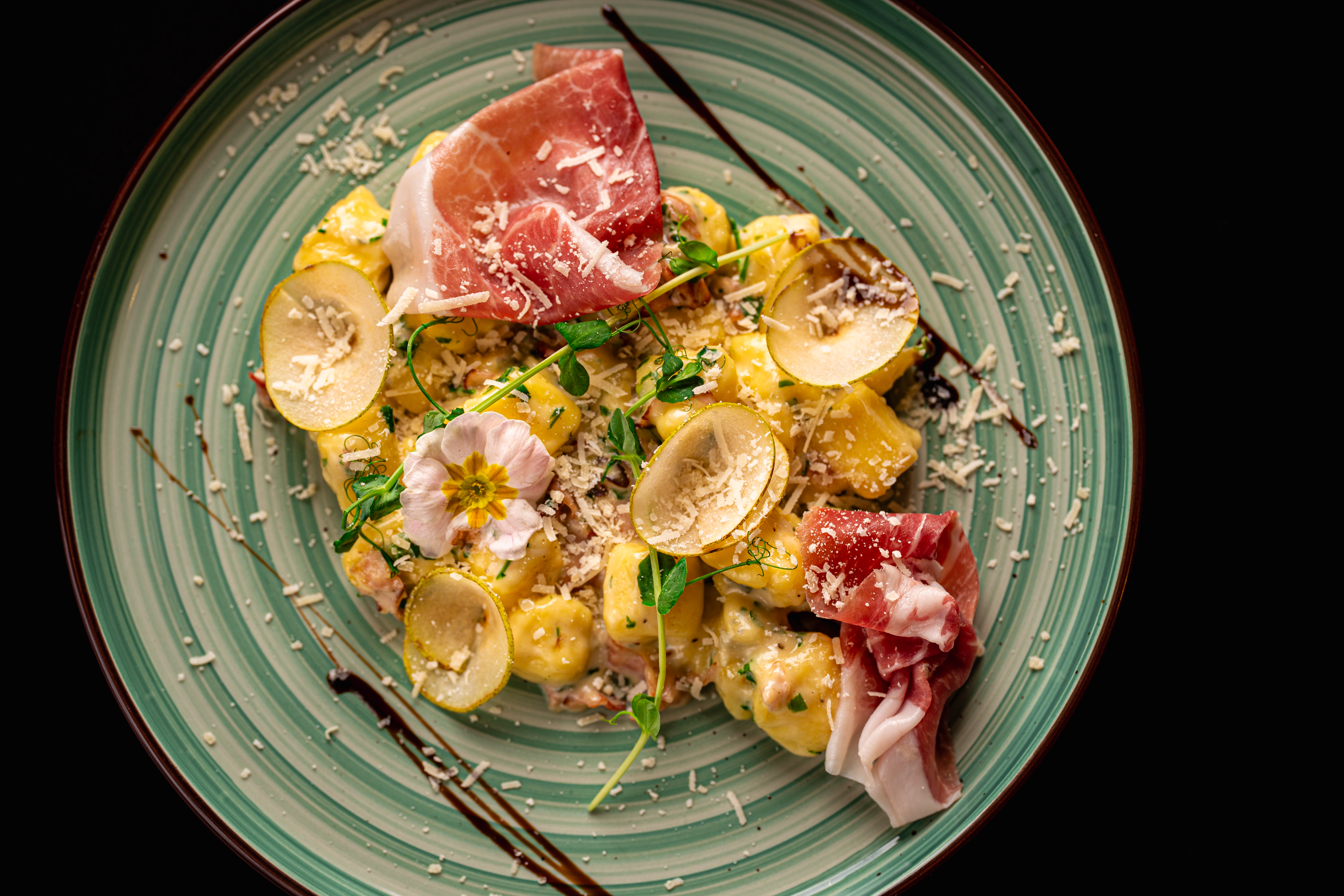 Gnocchi Casa Graziano parmai sonkával és Parmigiano Reggianoval